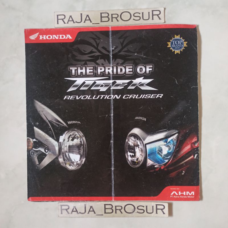 Poster brosur katalog leaflet Honda Tiger 2000/Tiger Revolution Tirev/Tiger Picek Pece 2010