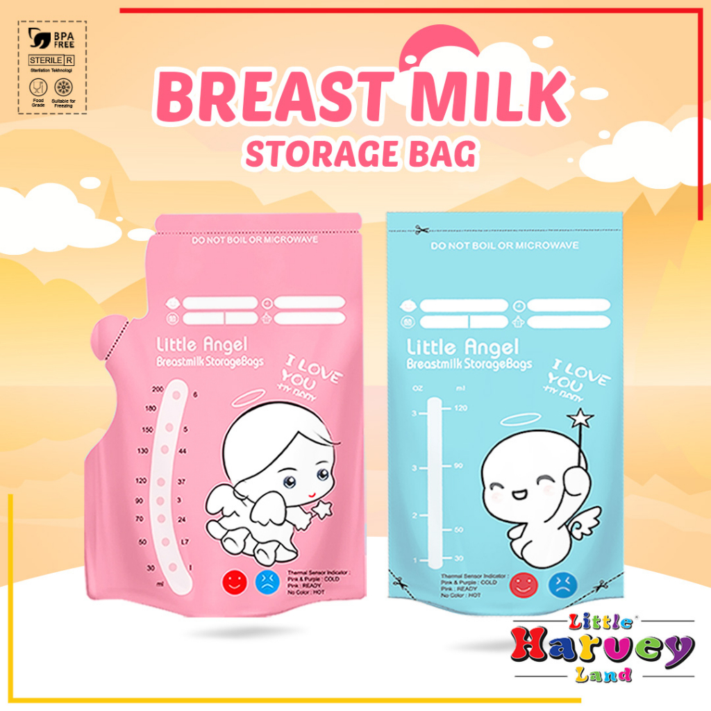 KANTONG ASI SUSU BAYI 120ml BABY BREAST MILK Storage Bag Sensor Thermal ASIP  30pcs