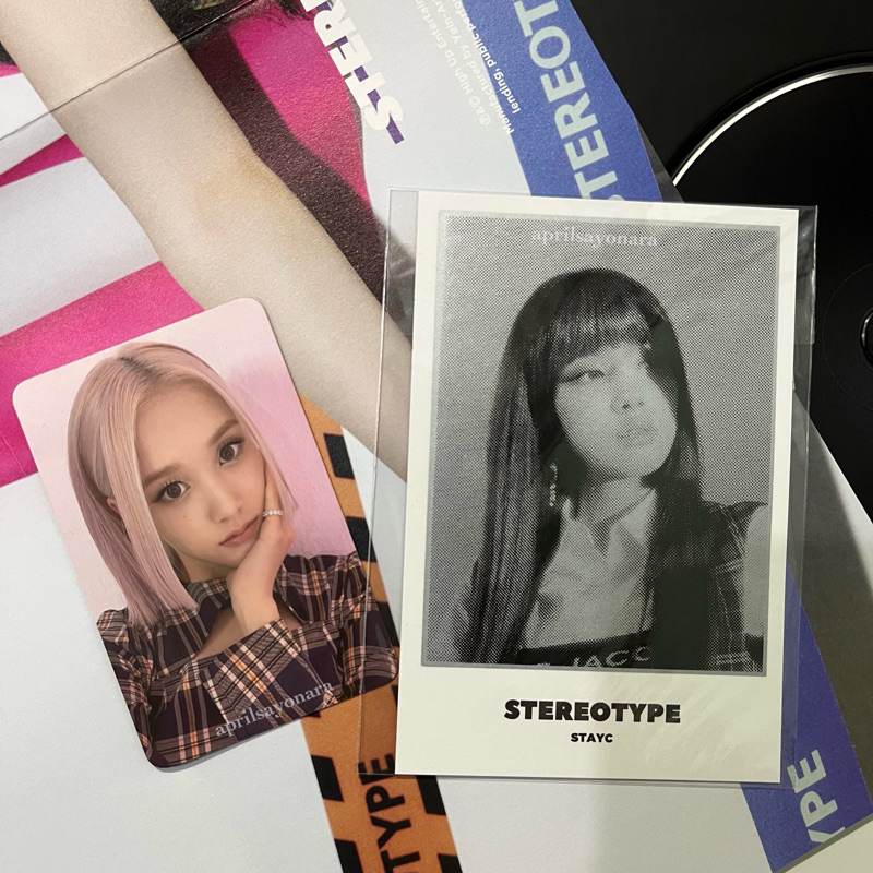 STAYC YOON Scratch Card J Topang Dagu Stereotype Album Photocard