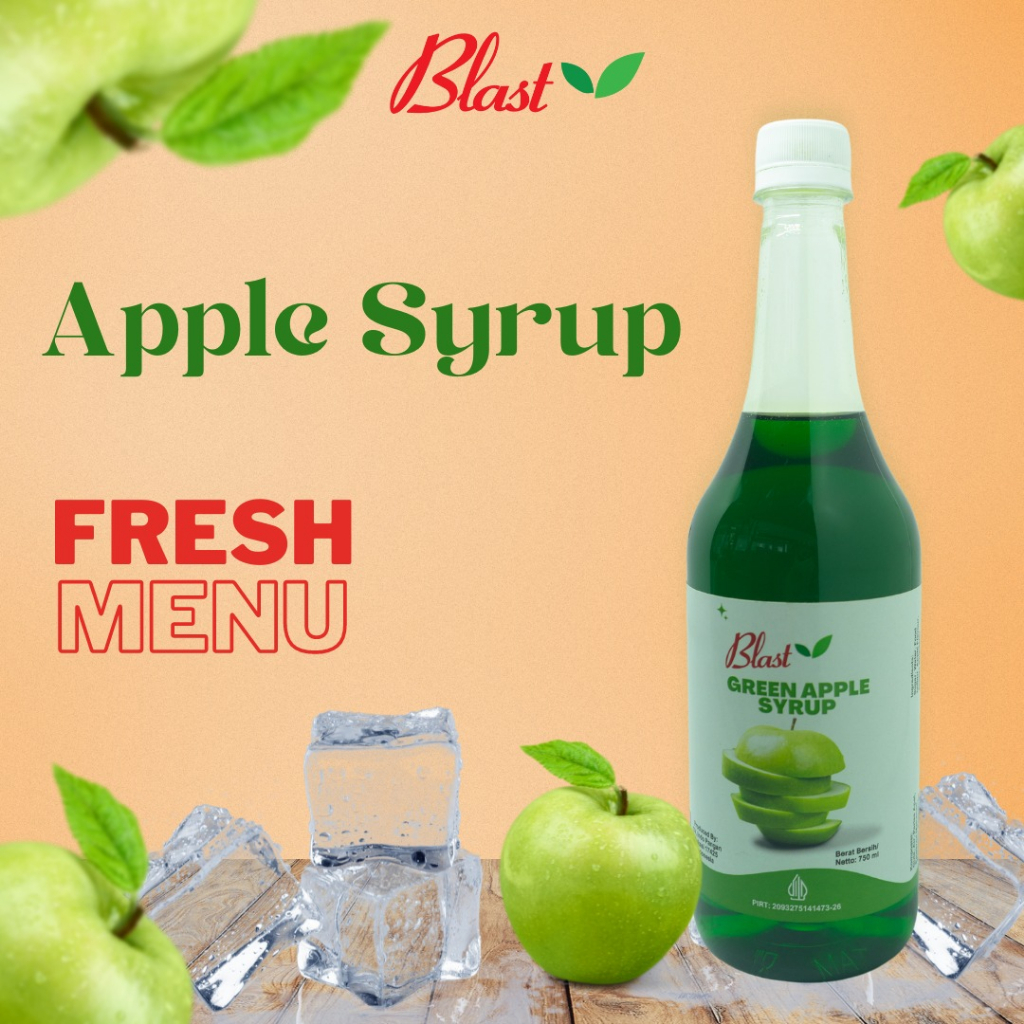 

Syrup Buah Rasa Apel 750 ml (1kg)