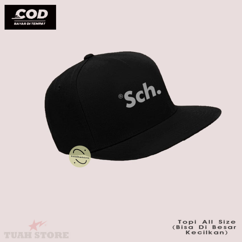 Topi Pria / Aksesoris Fashion / Topi Snapback Distro Logo SCH GRAY