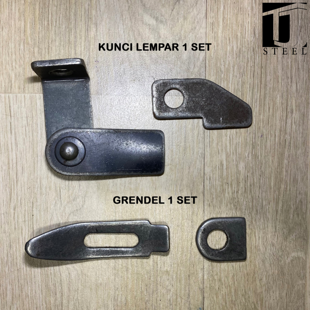 GRENDEL 1 SET PAGAR PINTU BESI