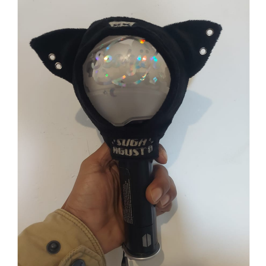 Ready Stock BTS Army Bomb Lightstick Sleeve Yoongi Suga AgustD Cat &amp; Tangerine Orange Deco hiasan armybomb handmade cover kucing jeruk