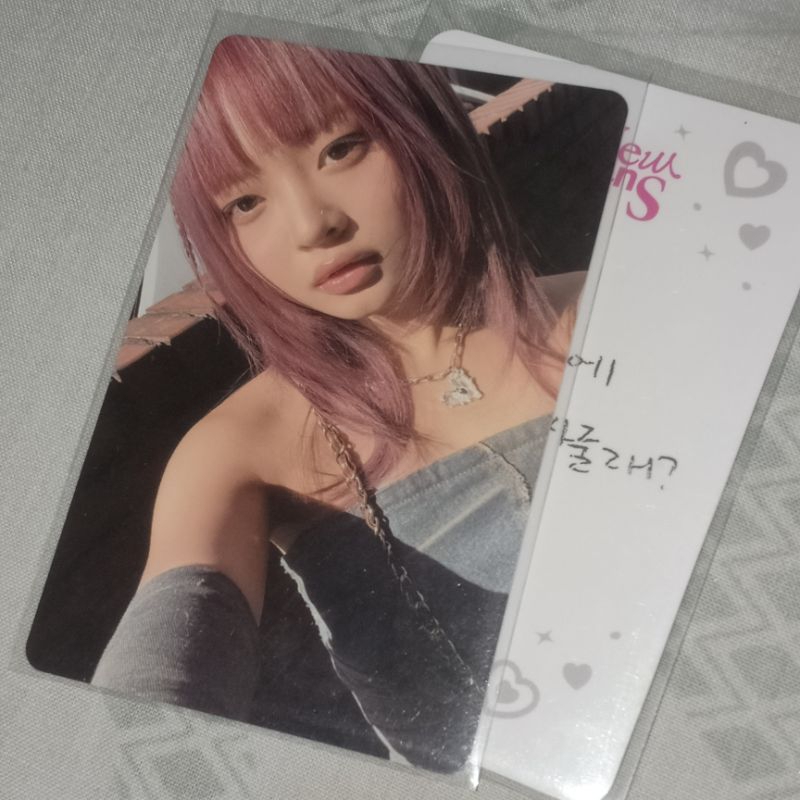 photocard hanni newjeans hanni sunkiss