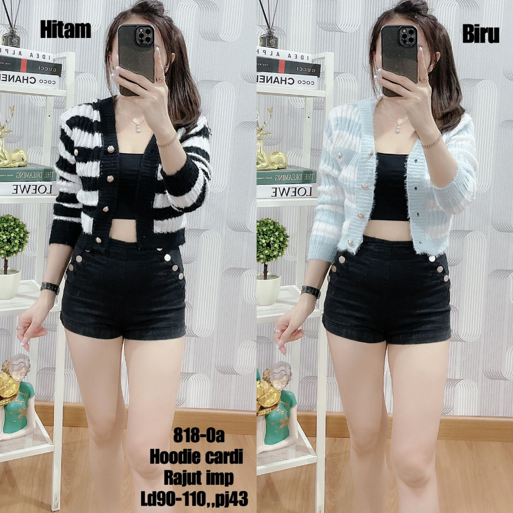 CARDIGAN RAJUT HOODIE PREMIUM IMPORT 818