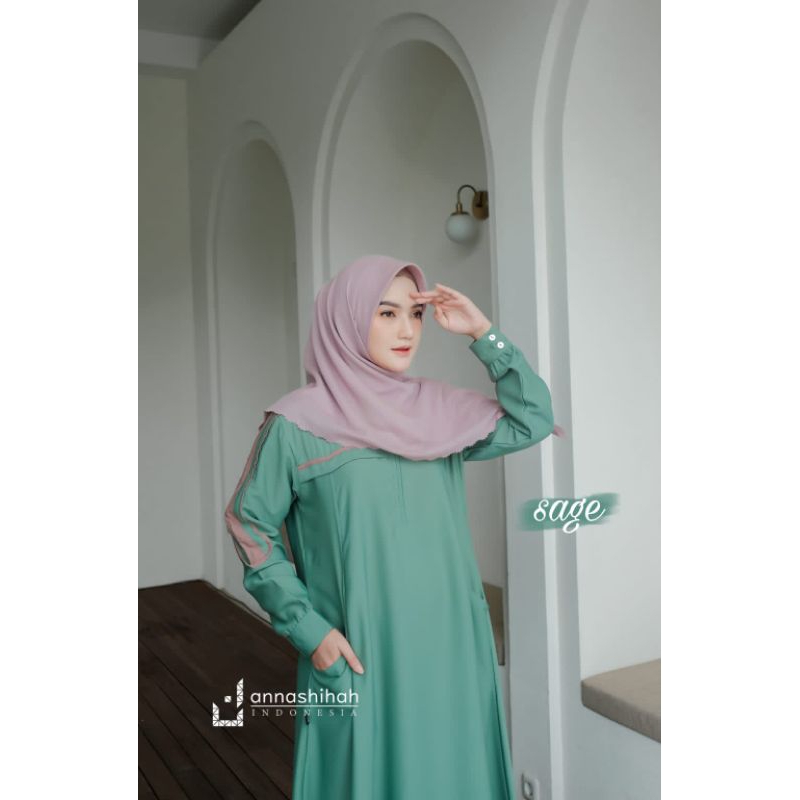 ELMA DRESS GAMIS CANTIK TERBARU ANNASHIHAH FASHION