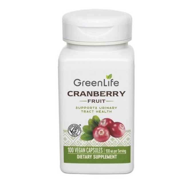 GreenLife Cranberry Fruit Dietary Supplement, 100 capsules