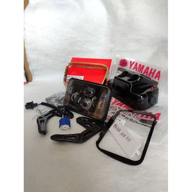 LAMPU DEPAN RX KING LAMPU TEMBAK DAYMAKER RX KING 4 MATA DENGAN RING GOLD DAN BATOK ORIGINAL PLUS DU