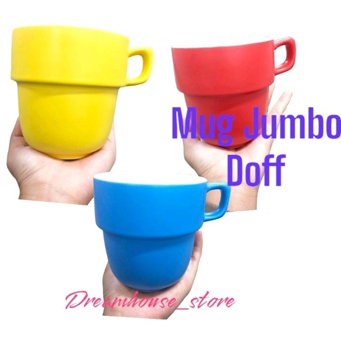 PROMO Mug Jumbo Warna Doff l Mug Souvenir Murah l Mug Keramik