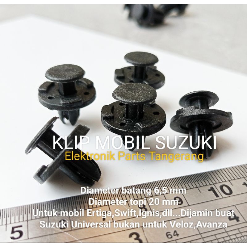 (1 BUAH) KANCING MOBIL SUZUKI UNIVERSAL (Diameter 6,5mm) KLIP MOBIL SUZUKI KLIP MOBIL ERTIGA KLIP MO
