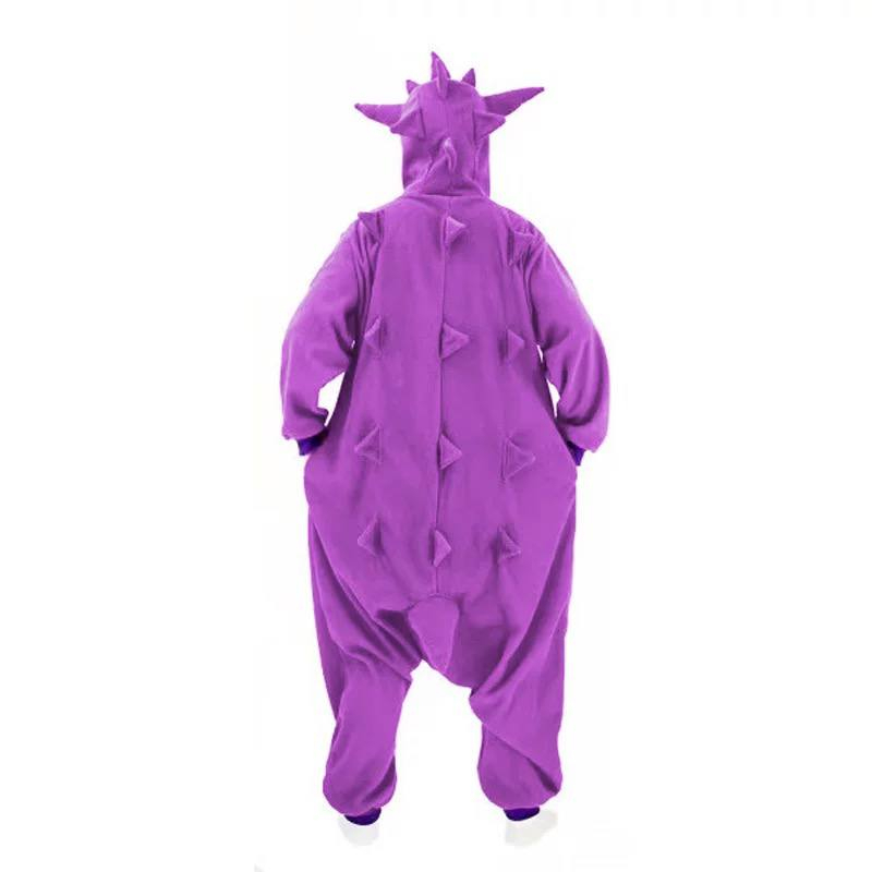 BAJU ONESIE KOSTUM POKEMON GENGAR UNGU DURI PIYAMA COSPLAY KIGURUMI IMPOR LUCU