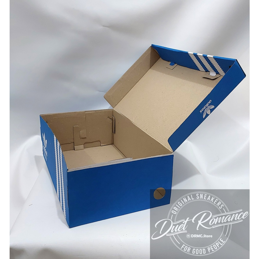 BOX DUS INNERBOX KOTAK SEPATU ADIDAS ORIGINALS BIRU TERMURAH KRAFT DOFT