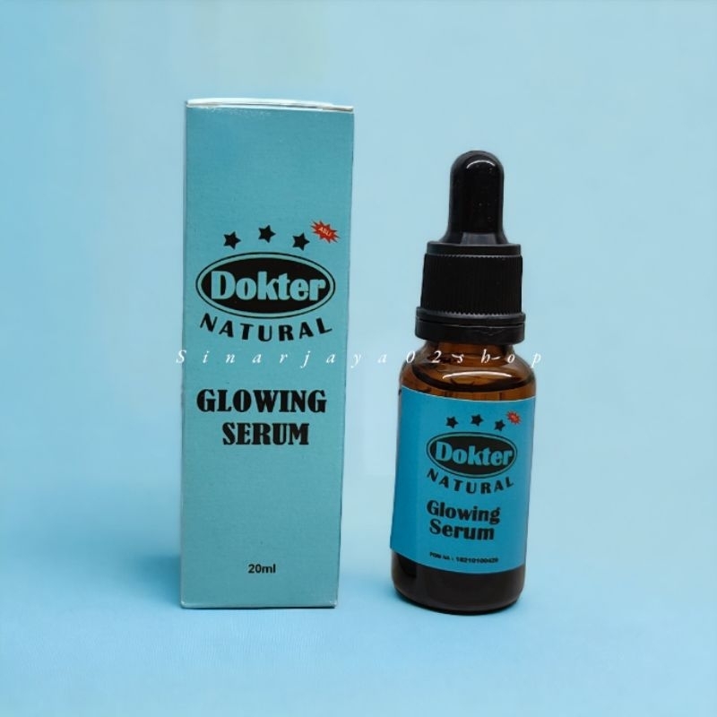 12 Pcs - Serum Dokter Natural Biru Glowing Serum 20ml