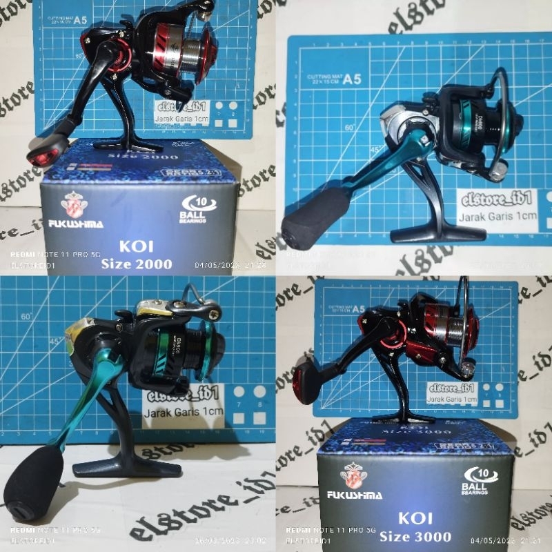Reel Pancing Metal Dk Series 13bb, Fukushima KOI 10 bb uk 800 1000 2000 3000 maxdrag 17kg rell rel
