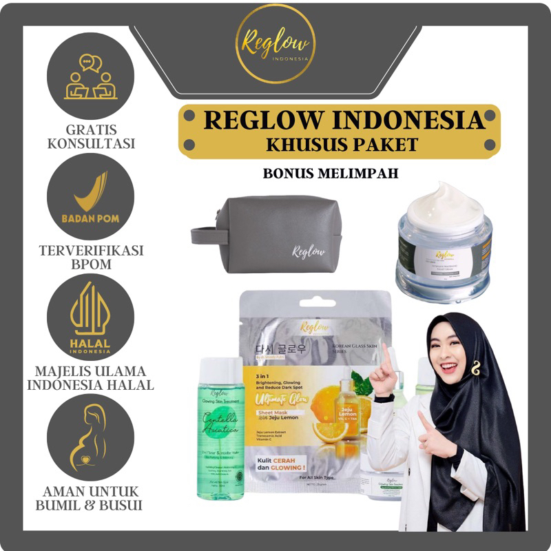 [FREE GIFT] KHUSUS PAKET REGLOW GLOWING SKIN TREATMENT BPOM BY DR SHINDY PUTRI | REGLOW SKINCARE ORI