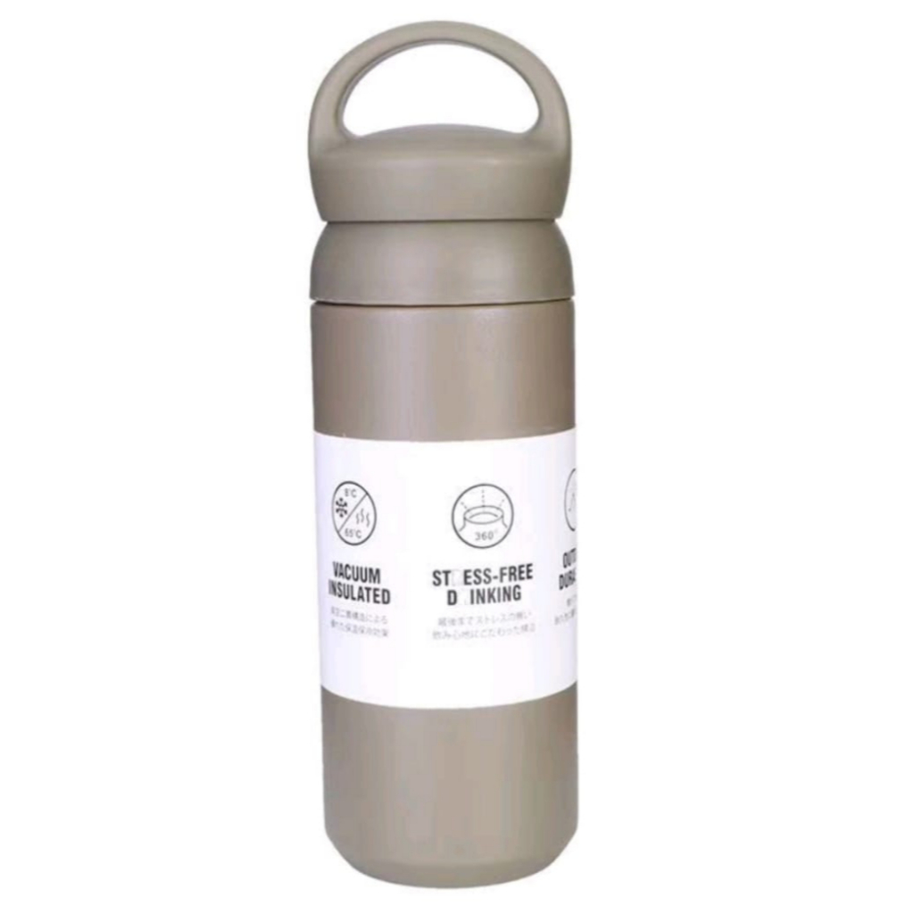 Termos-Tumbler Stainless Steel 1035 500ml Warm Handle Vacuum Flask-Tumbler Gagang Japan Hook Travel Air Minum Tahan Panas&amp;Dingin