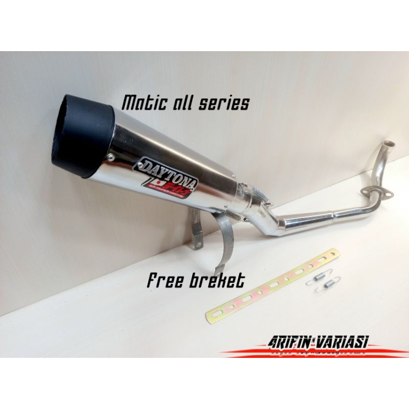 KNALPOT DAYTONA RACING Knalpot Bobokan Full Sytem Beat Karbu Beat Esp Beat Pop Beat Deluxe dll