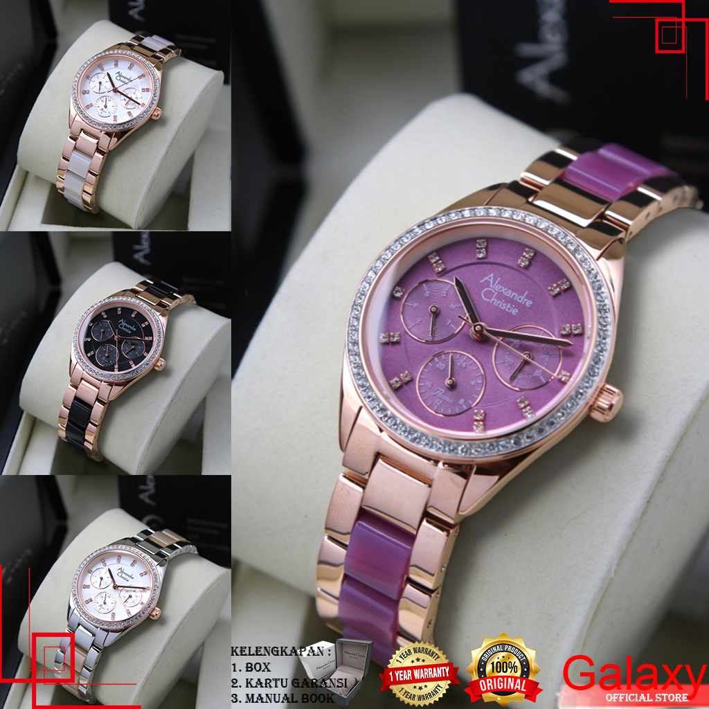 ALEXANDRE CHRISTIE WANITA ORIGINAL JAM TANGAN ALEXANDRE CHRISTIE WANITA JAM ALEXANDER CRISTIE AC ALE