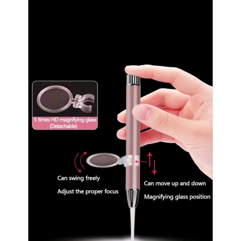 pembersih telinga nyala lampu led + endoscope