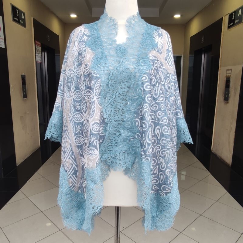 New Outer Batwing Batik Viscose Nienfashion Kondangan Wanita