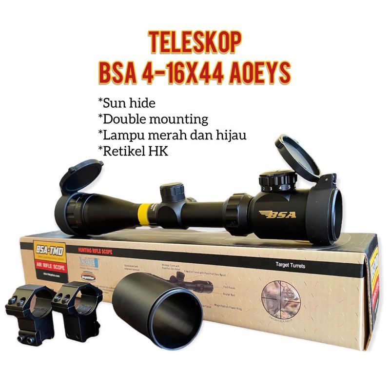 TELESKOP BSA 4-16x44 AOEYS RETIKEL HK