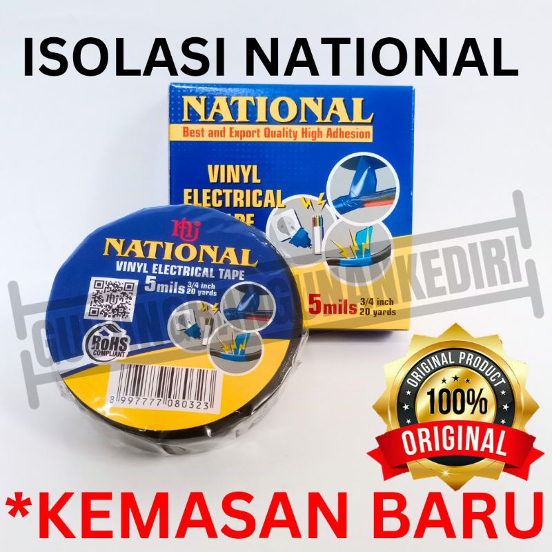 isolasi solasi listrik national 100% ORIGINAL