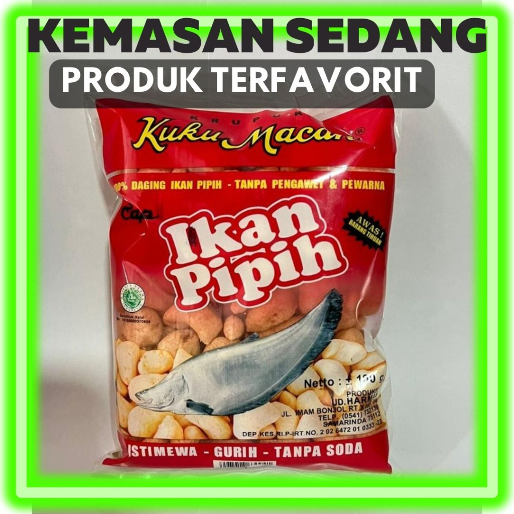 

Kuku Macan Ikan Pipih (190gr) Amplang + Gratis Dus Untuk Packing