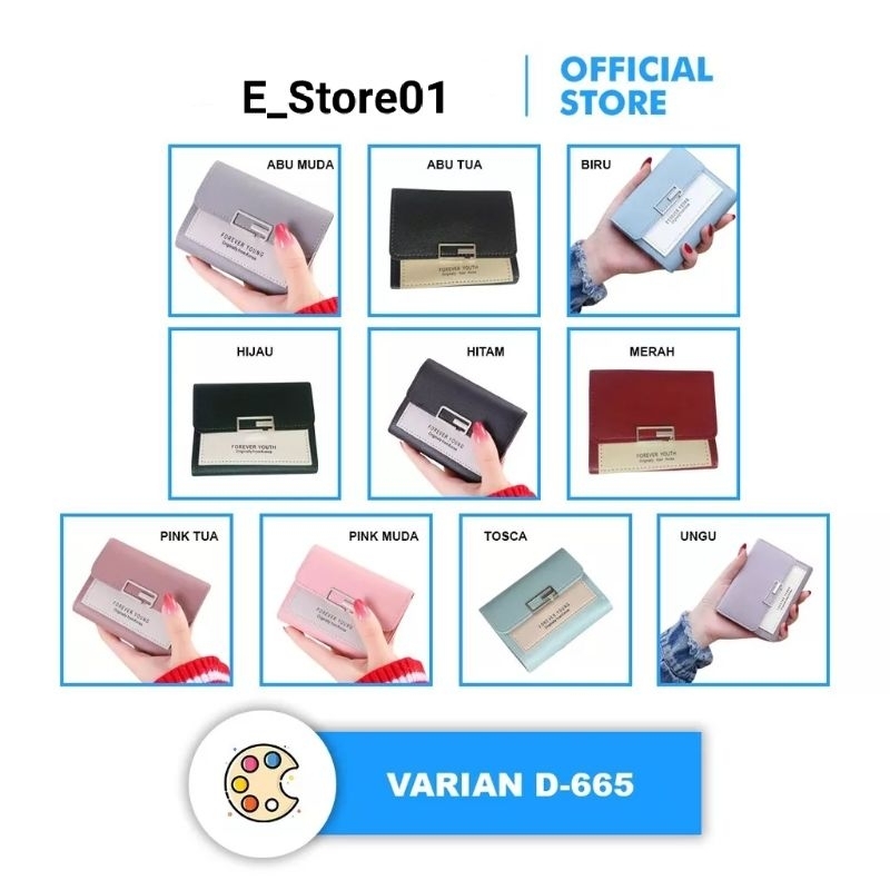 Dompet Lipat Wanita Fashion (D-665)