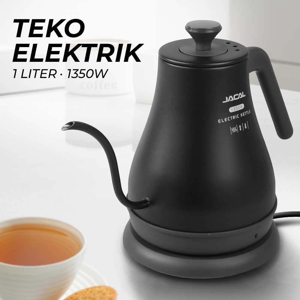 JACAL Teko Pemanas Air Electric Pot Warmer Gooseneck 1L 1350W - GL-203