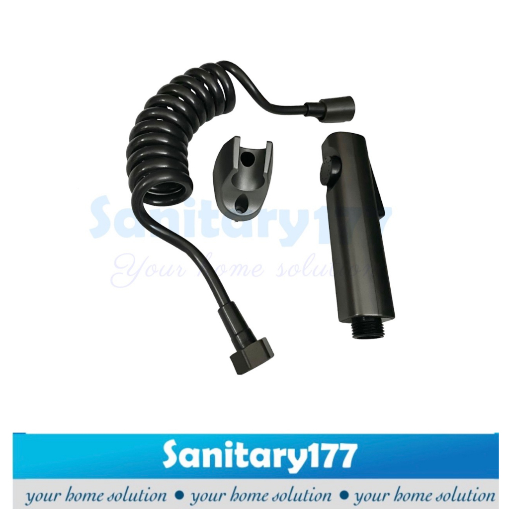 Semprotan shower Kloset Grey 7GY Jet shower bidet air cebok closet abu segiempat kotak minimalis gunmetal abuabu