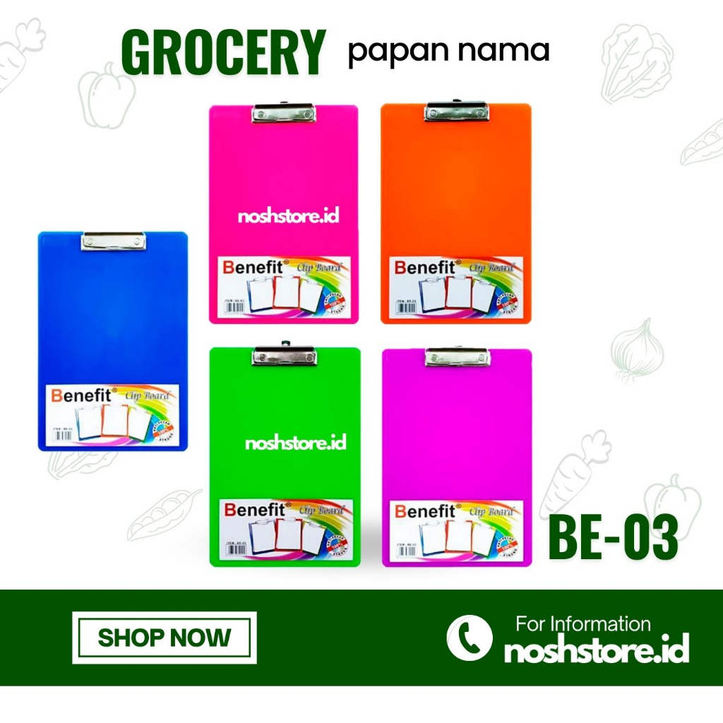 

BE01 Per 10pcs Vertical Clipboard Papan Jalan A4 Papan Jalan / Clipboard Creative / Alas Ujian / Papan Ujian /Papan Jalan Merk BENEFIT/ Folio