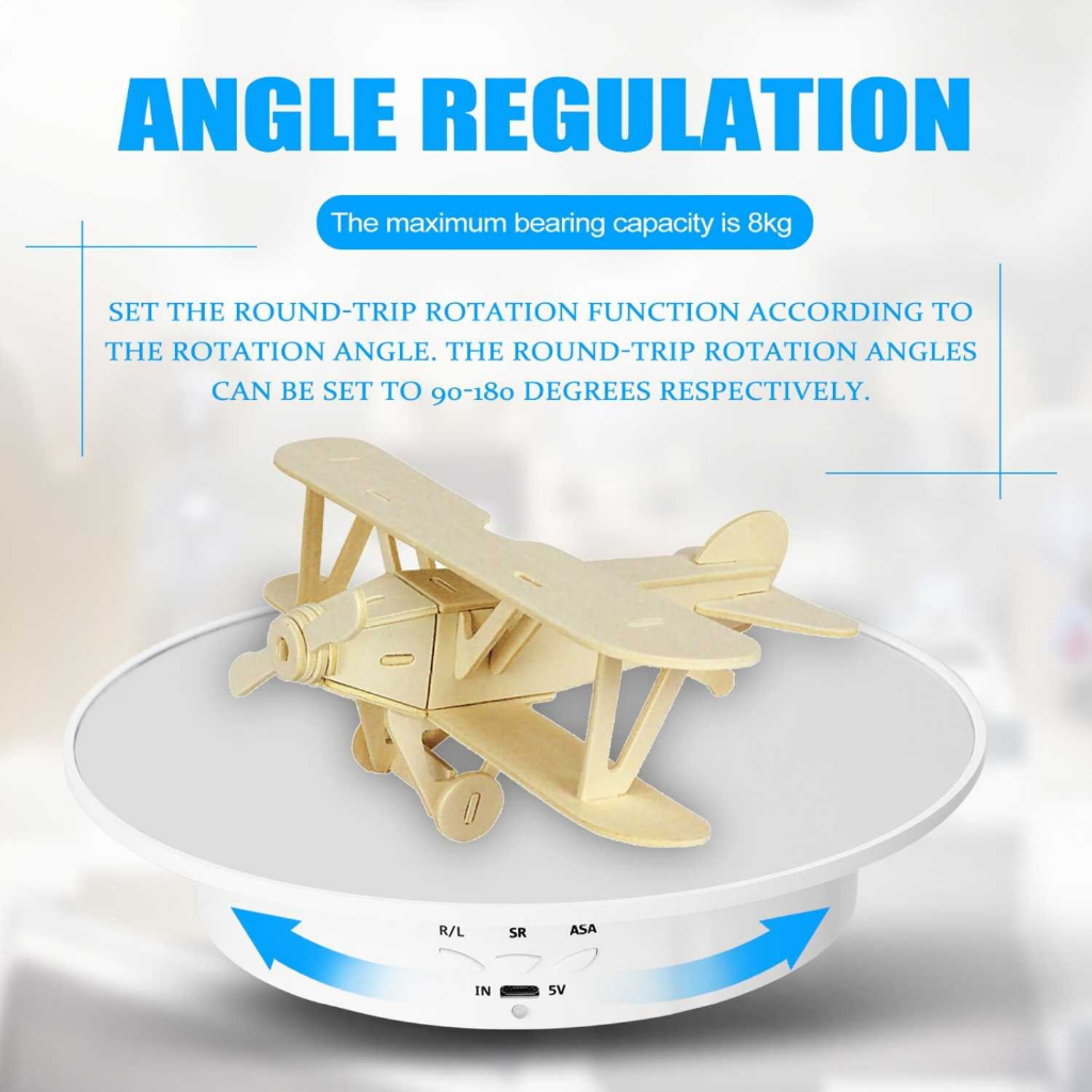 TaffSTUDIO Alas Putar Fotografi Mirror Rotating 360 Turntable 20cm