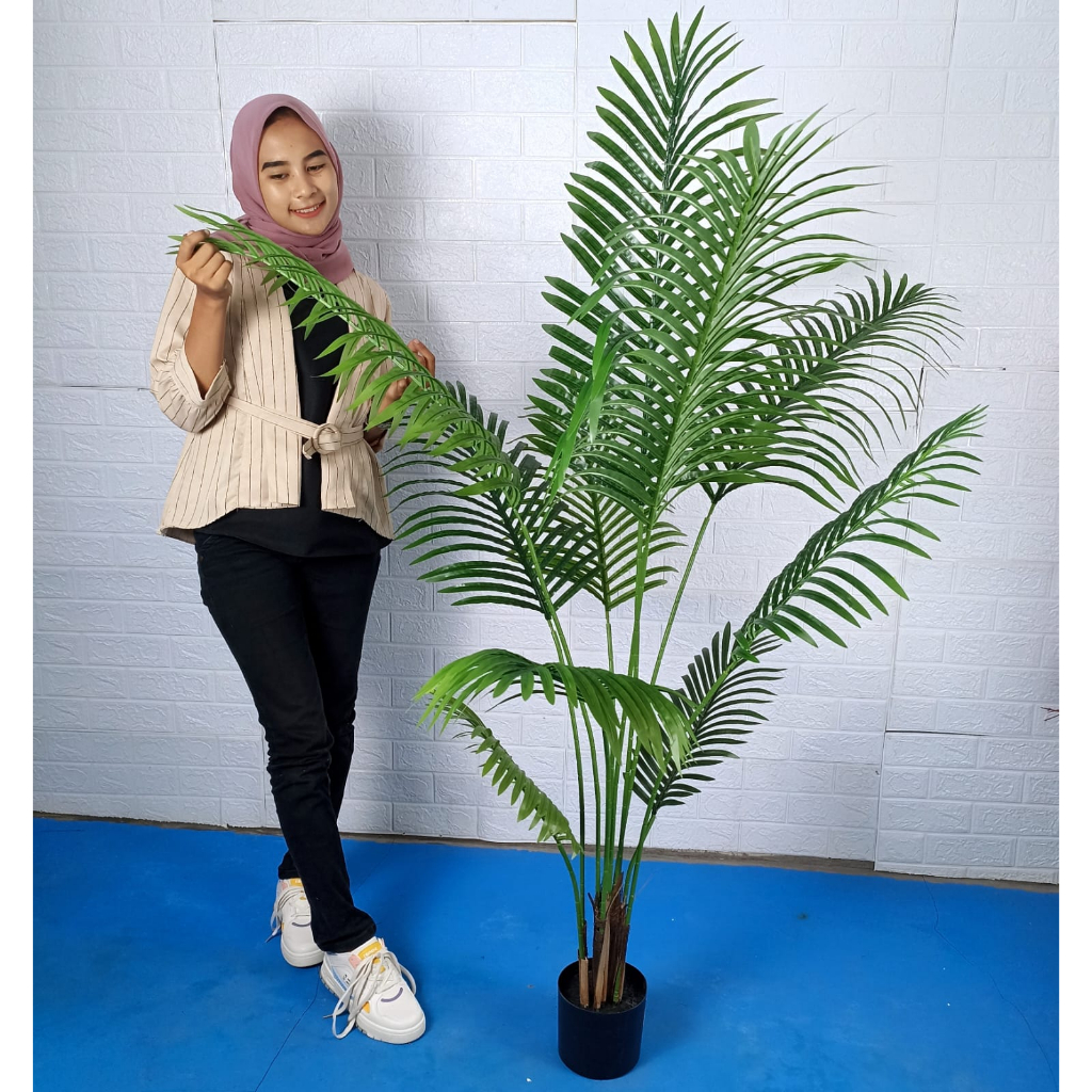 Pohon Hias Jumbo Plastik Palm Coconut Trees Plant Tanaman Hias Rumah Dekorasi Taman Artifical Plants Azgalery PBP158-02 PBP158-03