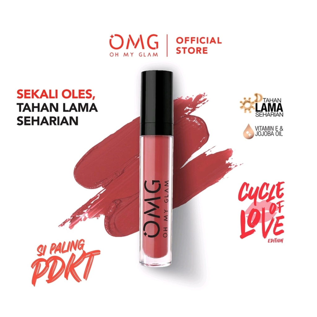 NEW ! OMG Oh My Glam Matte Kiss Lip Cream &amp; Lipcream Cycle Of Love Edition