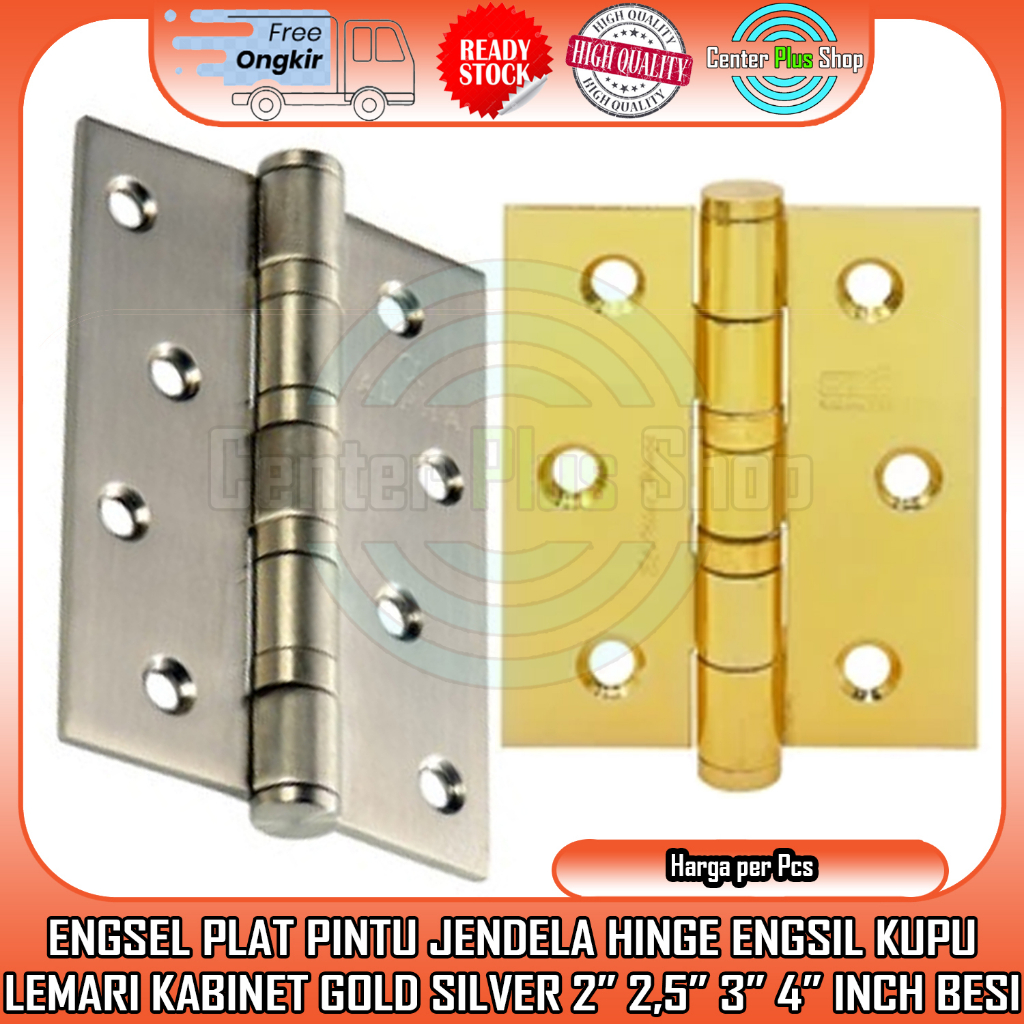 ENGSEL LEMARI HINGE KUPU ENGSIL PINTU JENDELA 2” 2,5” 3” 4” IN INCI INCH INCHI KAYU BINGKAI PANEL GO