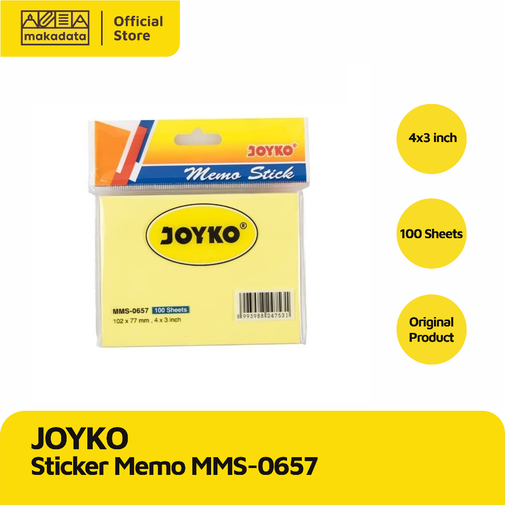 

MEMO STICK / STICKY NOTE JOYKO MMS-0657 (1 WARNA) MURAH