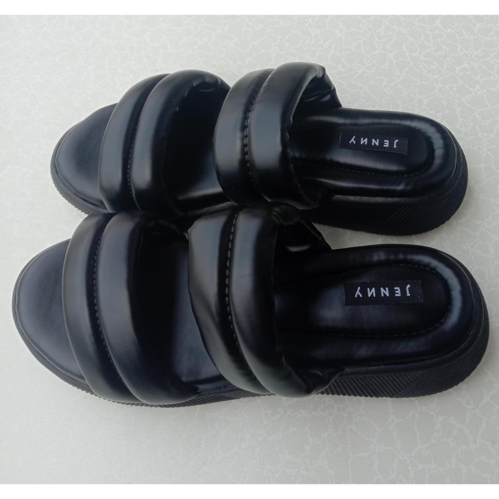 Sandal Wedges AMEERA  BAN 2 ELEGANT BLACK EDITION harga paling murah