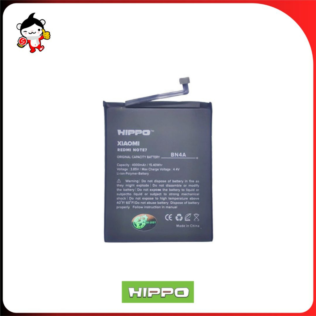Baterai HIPPO Xiaomi Redmi Note 7 4000 mAh BN4A