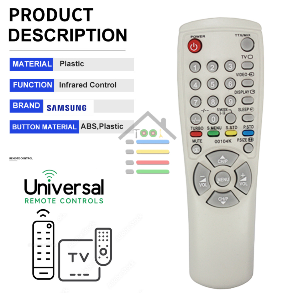 REMOTE TV SAMSUNG TABUNG ULEK 00104K