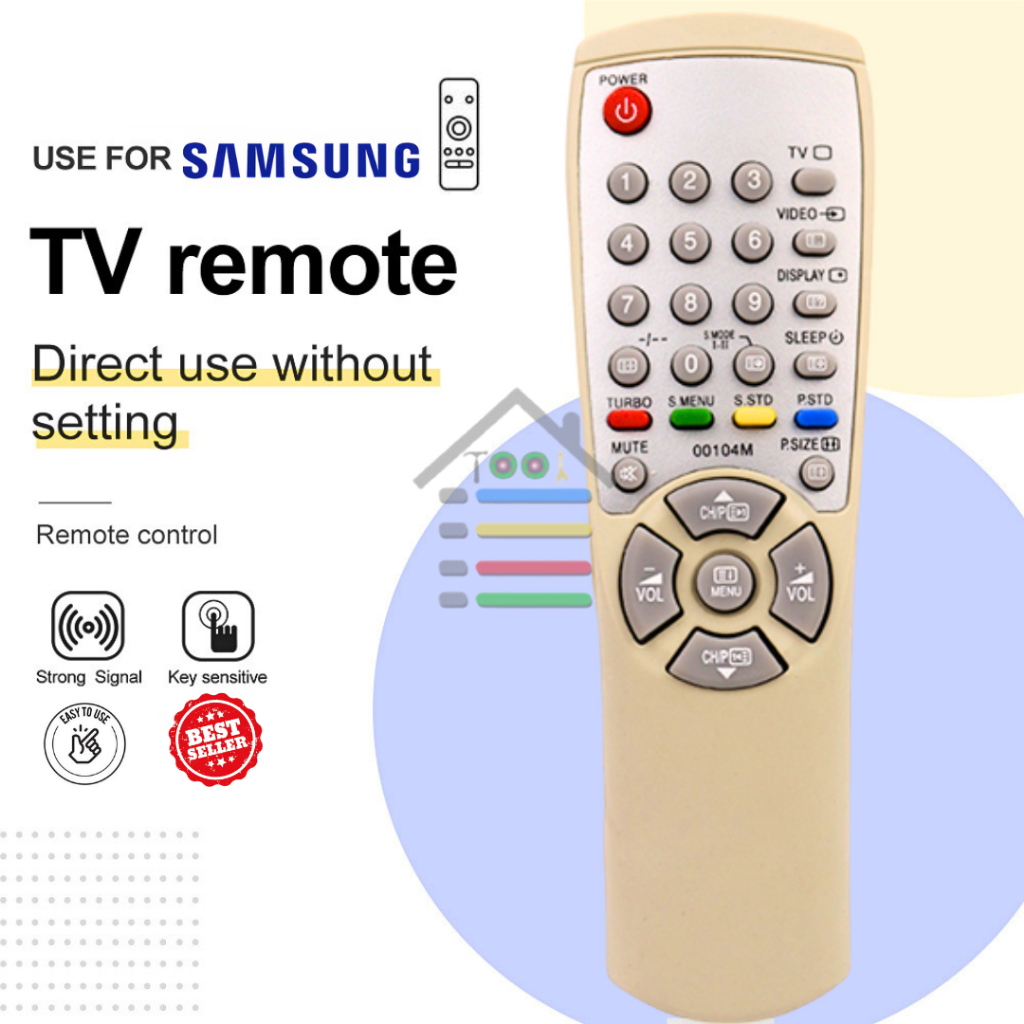 REMOTE TV TABUNG LCD TV SAMSUNG TV PUTIH 104 K DAN 104 M