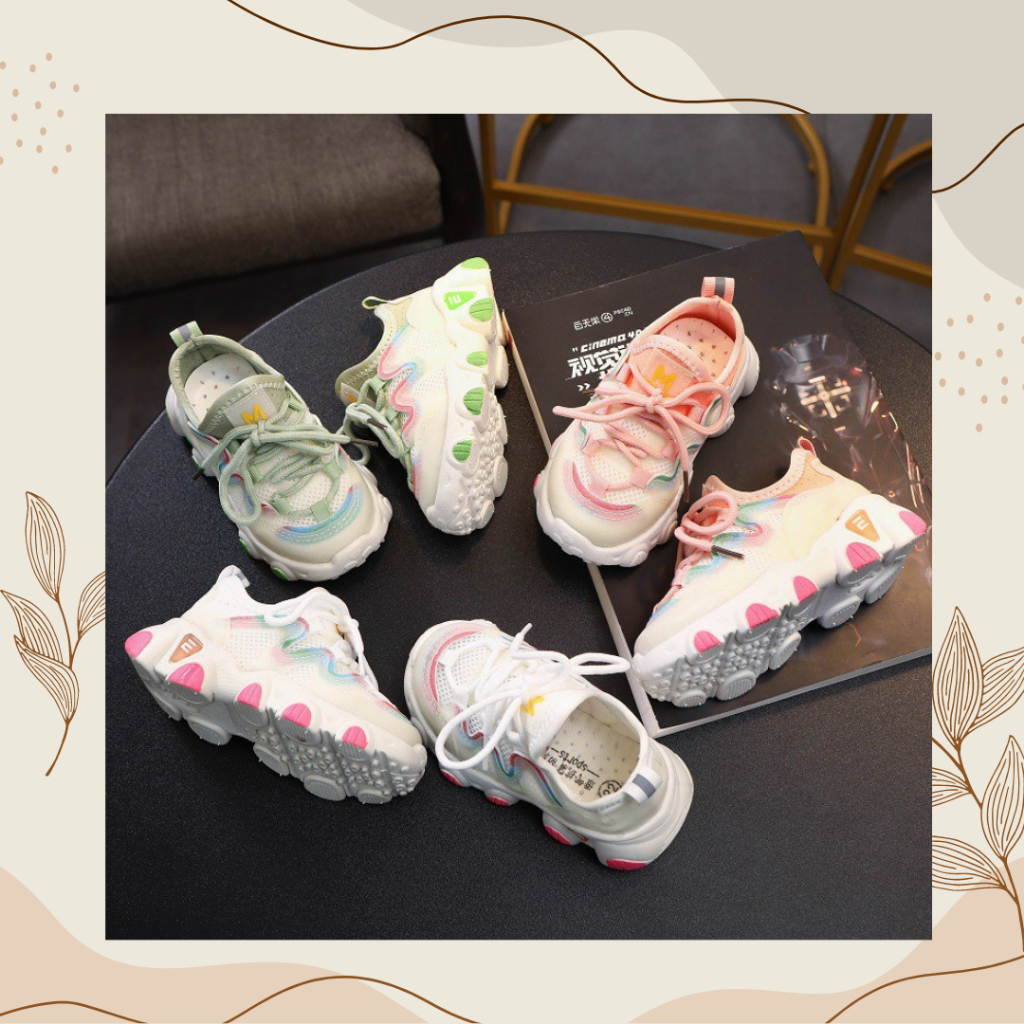[COD] DESNA Sepatu Anak Non LED Sneaker Casual Size 21-30 Usia 1-5 Tahun - Sepatu anak perempuan sep