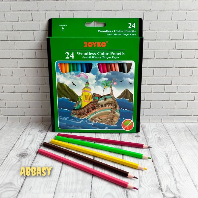

RB Color pencil / pensil warna joyko CP-104 / 24 warna panjang