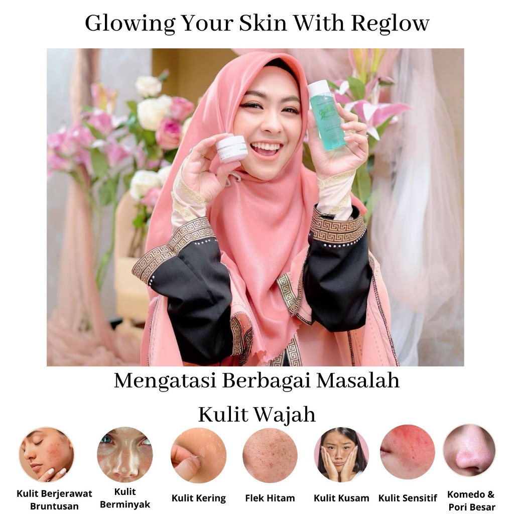 Skincare Reglow Doctor Shindy Putri Perawatan Kecantikan Pembersih Pemutih Wajah Glowing Paket Facial Face Scrub Pencerah Kulit Kusam Berminyak Kering Penghilang Jerawat Komedo Rglow Original Official Store