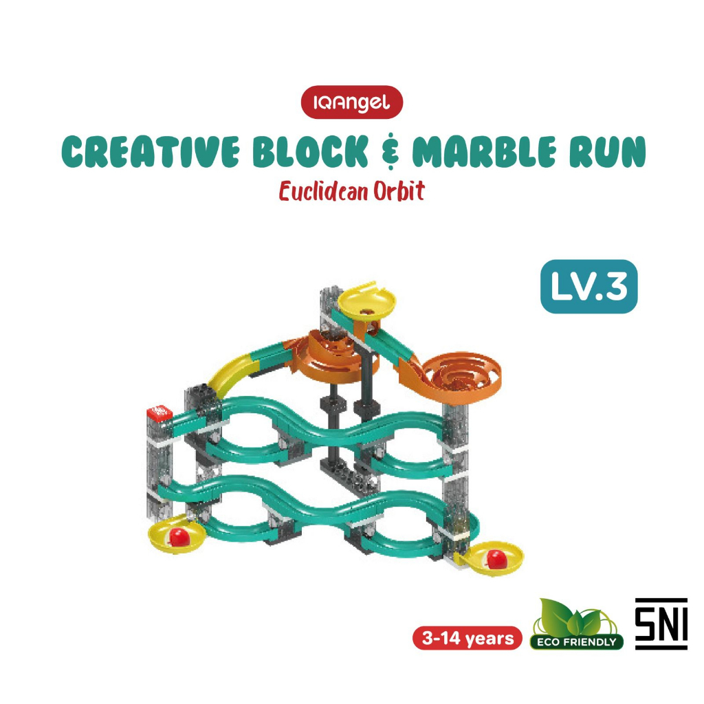 Mainan Edukasi - IQ Angel Creative Block Eucliden Orbit IQ1020 - Mainan Block Anak