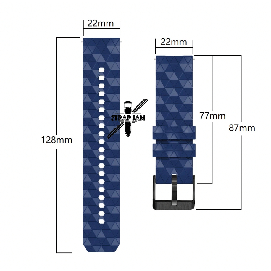 HPF Tali Jam Tangan Haylou Solar Lite 2023 - Strap 22mm Rubber Silikon Quick Release