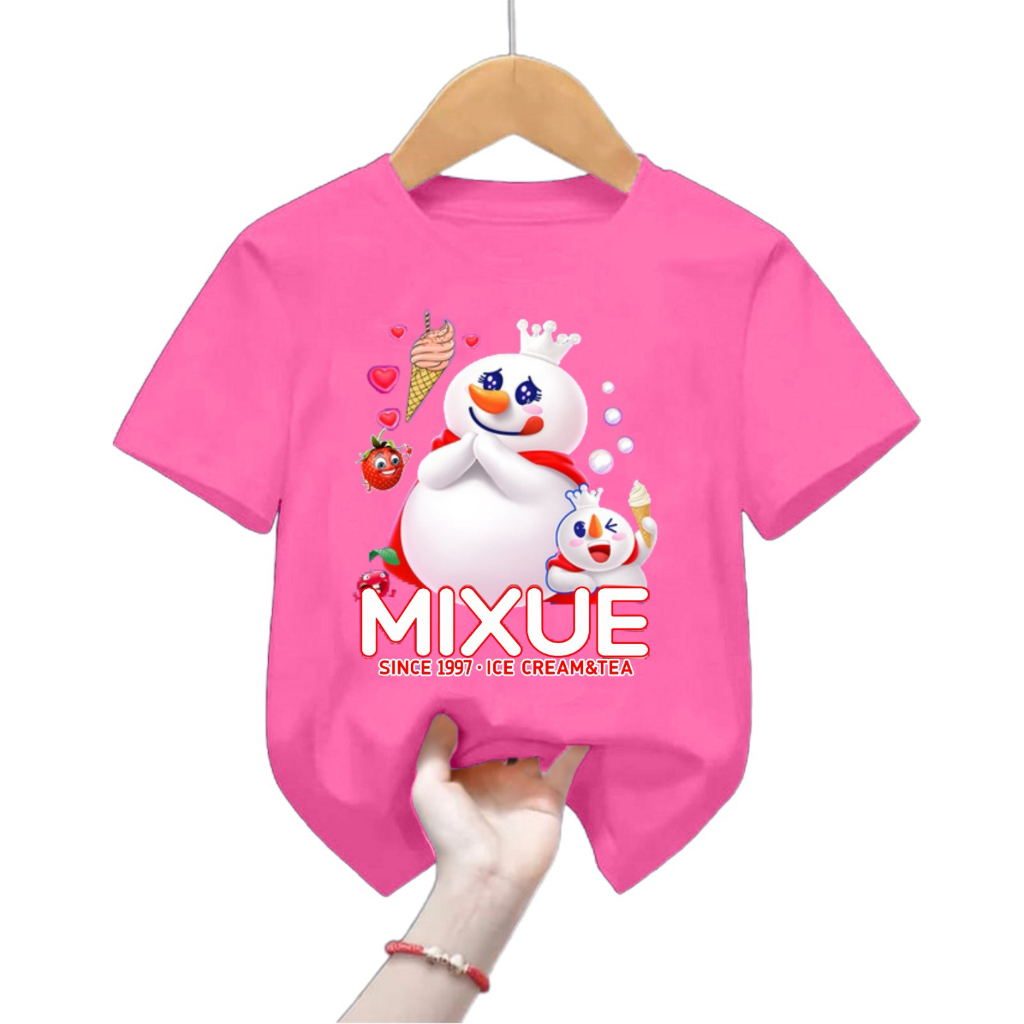 kaos anak perempuan  MIXUE 2-11 TAHUN