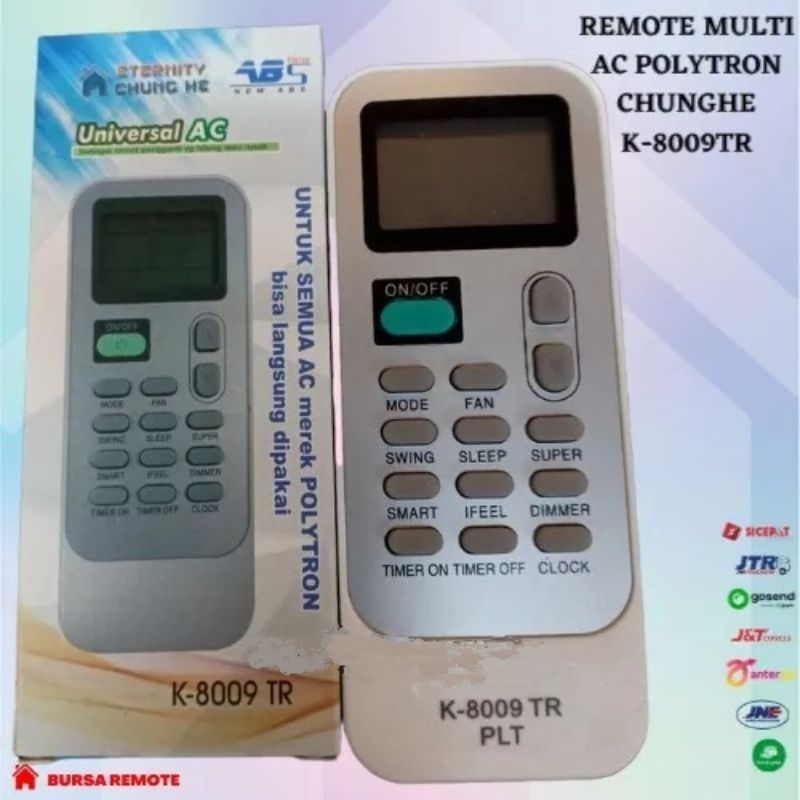 Remote AC / Remote Aircon POLYTRON Multi All Type K-8009 TR