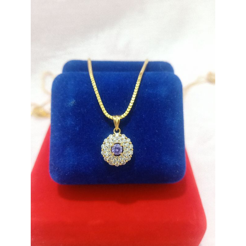 KALUNG DEWASA LIONTIN PERAK 925 LAPIS MAS