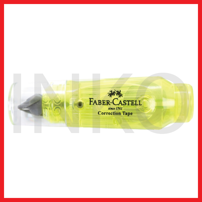 

FABER CASTELL MINI CORRECTION TAPE YELLOW BARREL