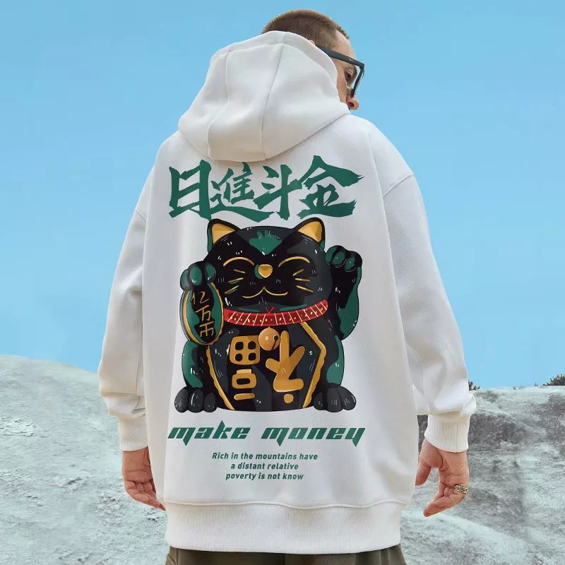 Hoodie Cat Print Jaket Zipper Sweater Sweatshirt Hoodie Sweeter Hodie Switer Hoddie Suiter Hoody Swe